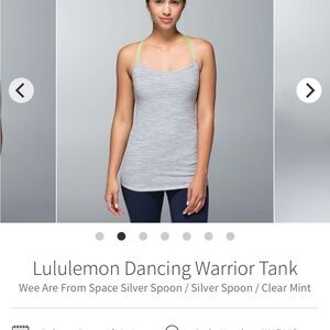 lululemon dancing warrior tank